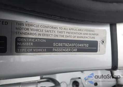 2015 Bentley Flying Spur V8 from USA, damaged, VIN SCBET9ZA5FC049752